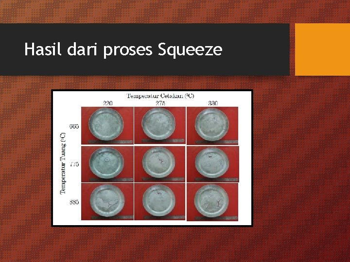 Hasil dari proses Squeeze Hasil dari proses Squeeze
