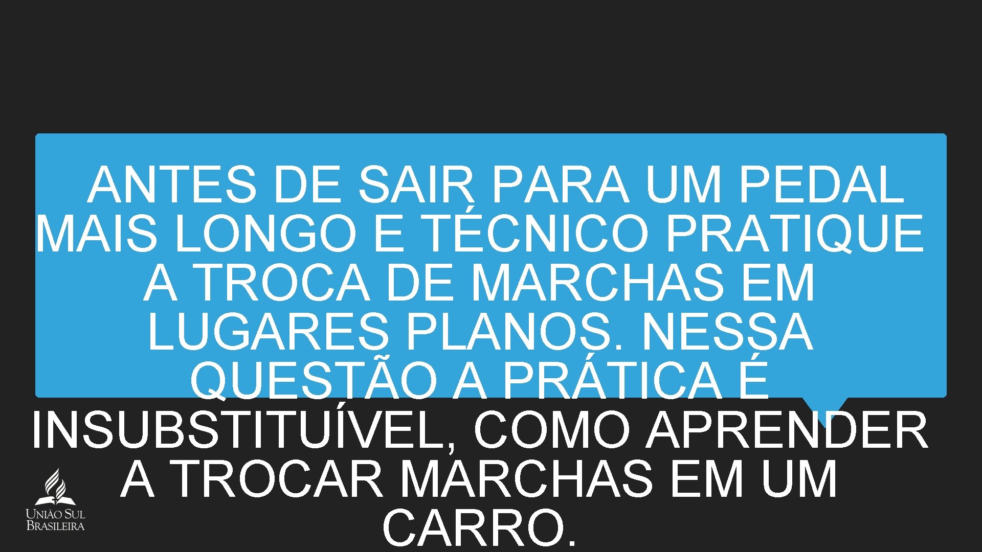 ANTES DE SAIR PARA UM PEDAL MAIS LONGO E TÉCNICO PRATIQUE A TROCA DE