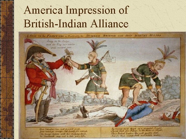America Impression of British-Indian Alliance 