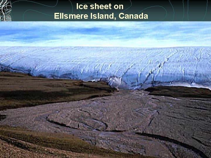 Ice sheet on Ellsmere Island, Canada 