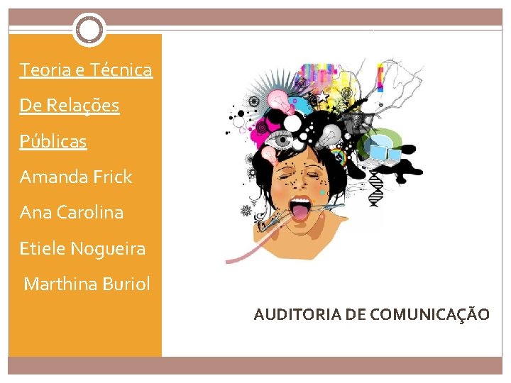 Teoria e Técnica De Relações Públicas Amanda Frick Ana Carolina Etiele Nogueira Marthina Buriol