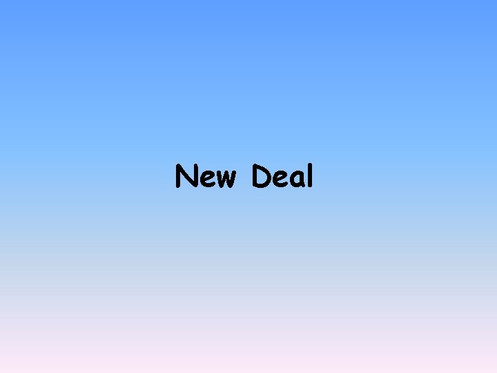 New Deal 