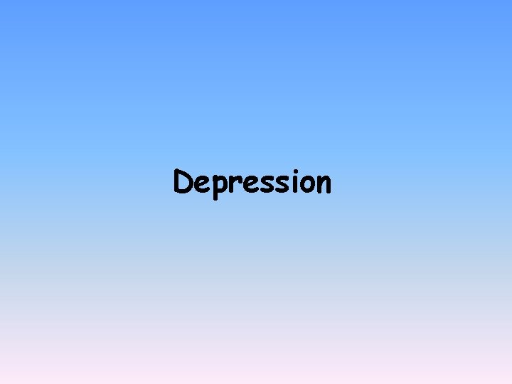 Depression 