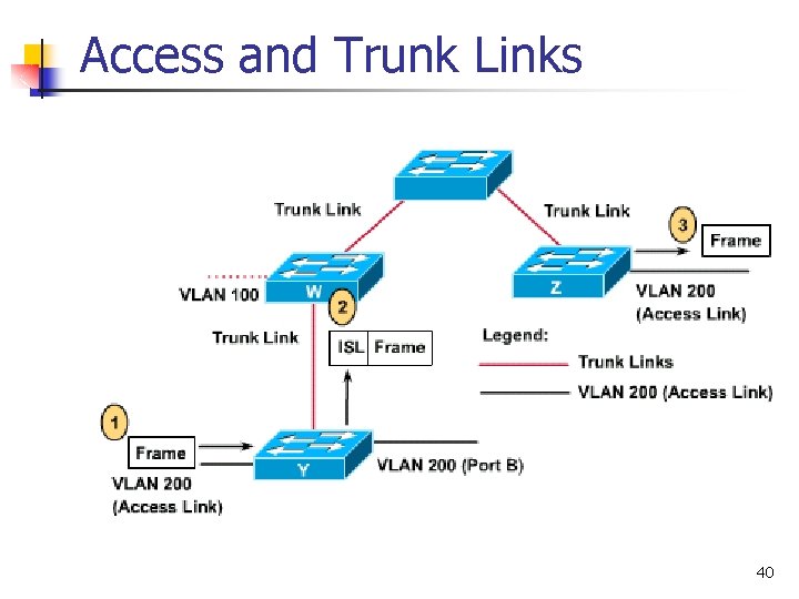 Access and Trunk Links 40 