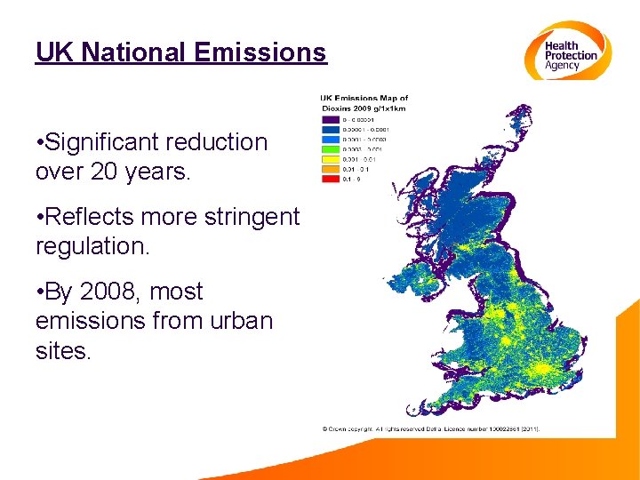 UK National Emissions • Significant reduction over 20 years. • Reflects more stringent regulation.