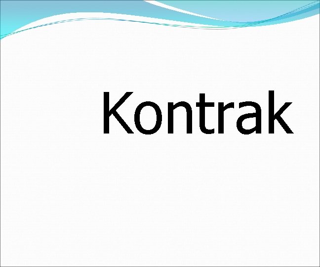 Kontrak 