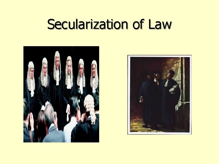 Secularization of Law 