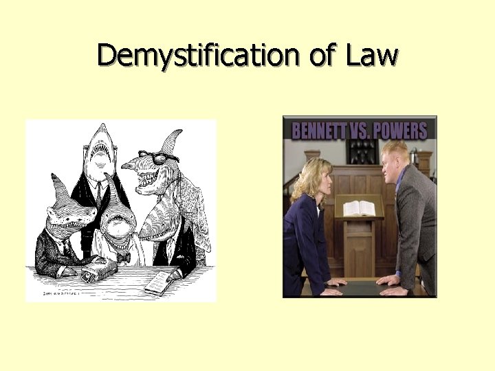 Demystification of Law 