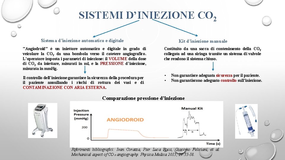 SISTEMI D’INIEZIONE CO 2 Sistema d’iniezione automatico e digitale "Angiodroid" è un iniettore automatico