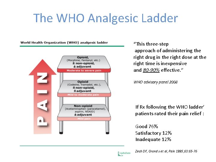 The WHO Analgesic Ladder “This three-step approach of administering the right drug in the