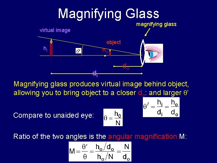 Magnifying Glass magnifying glass virtual image object hi ho do di Magnifying glass produces