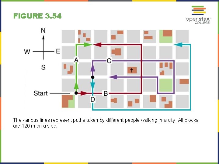 FIGURE 3. 54 The various lines represent paths taken by different people walking in