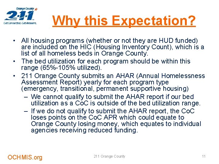 Why this Expectation? • All housing programs (whether or not they are HUD funded)