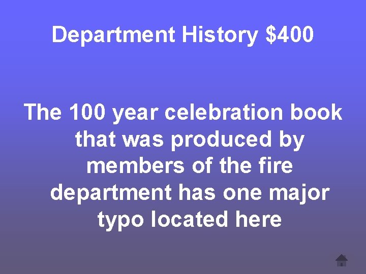 Department History $400 The 100 year celebration book that was produced by members of