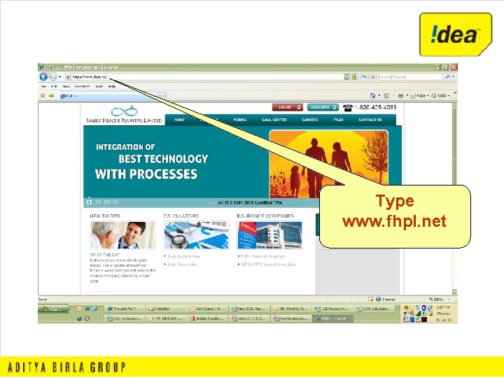 Type www. fhpl. net 