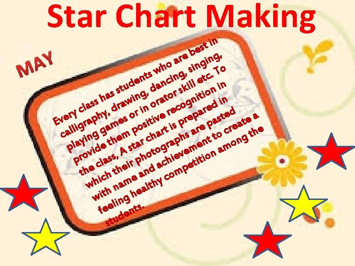 Star Chart Making in t s e b g, e r n i a