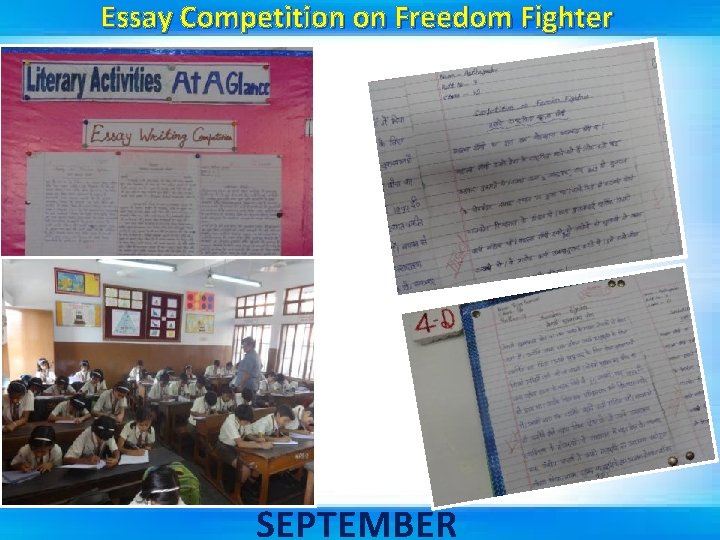 Essay Competition on Freedom Fighter SEPTEMBER 