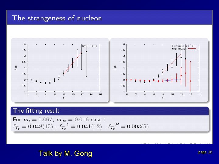 Talk by M. Gong page 26 