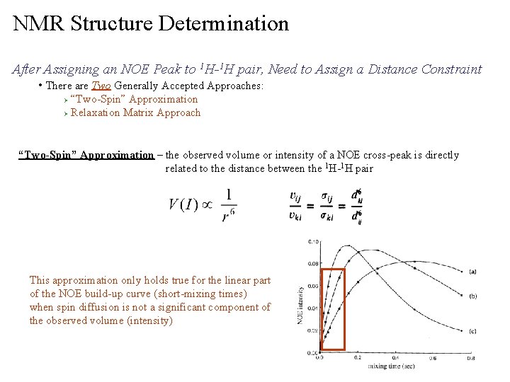 NMR Structure Determination After Assigning an NOE Peak to 1 H-1 H pair, Need