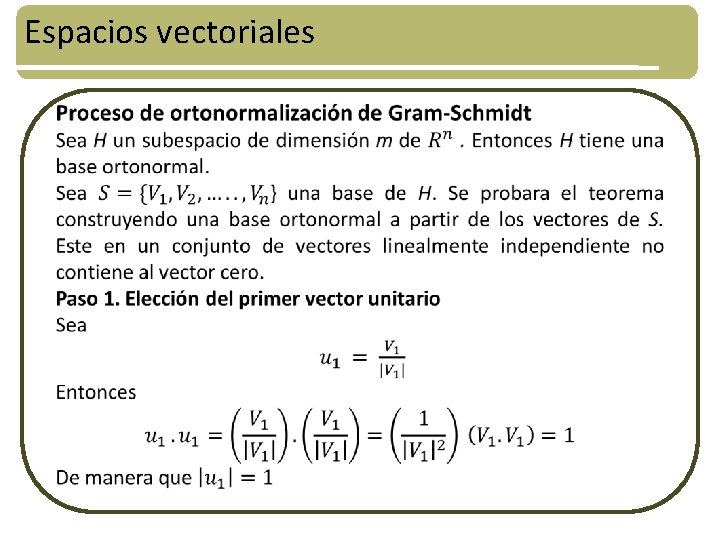 Espacios vectoriales 