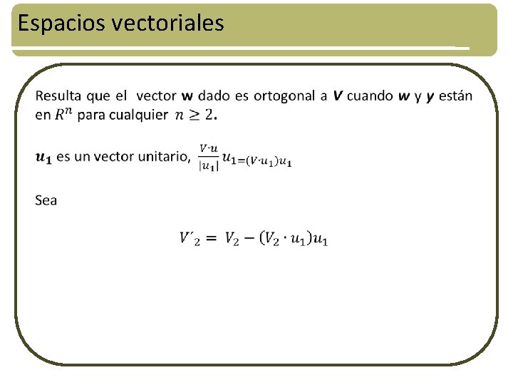 Espacios vectoriales 