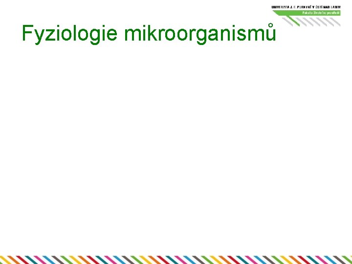 Fyziologie mikroorganismů 