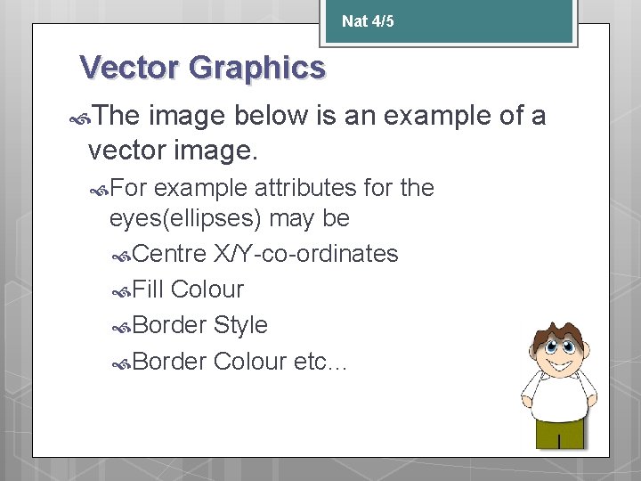 Nat 4/5 Vector Graphics The image below is an example of a vector image.