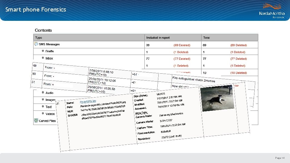 Smart phone Forensics Page 14 