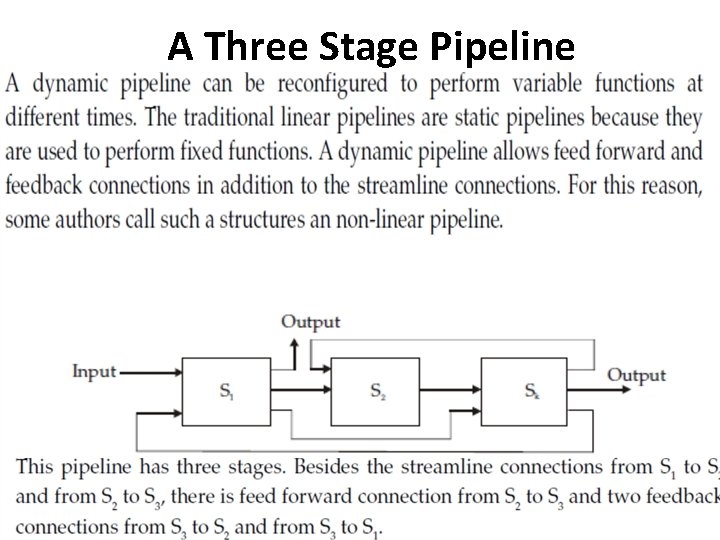 A Three Stage Pipeline 