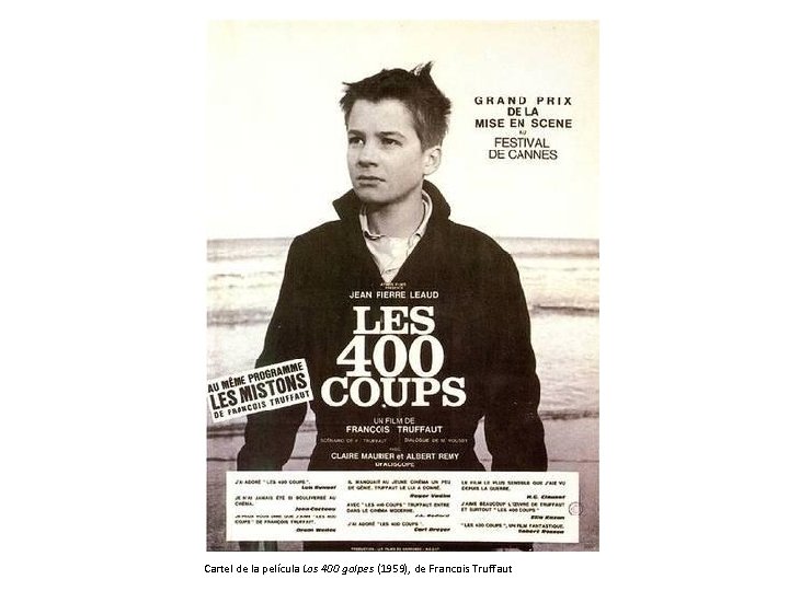 Cartel de la película Los 400 golpes (1959), de Francois Truffaut 