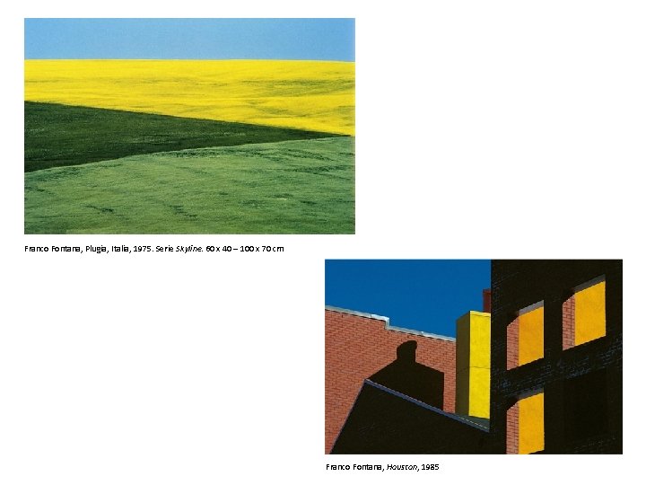 Franco Fontana, Plugia, Italia, 1975. Serie Skyline. 60 x 40 – 100 x 70