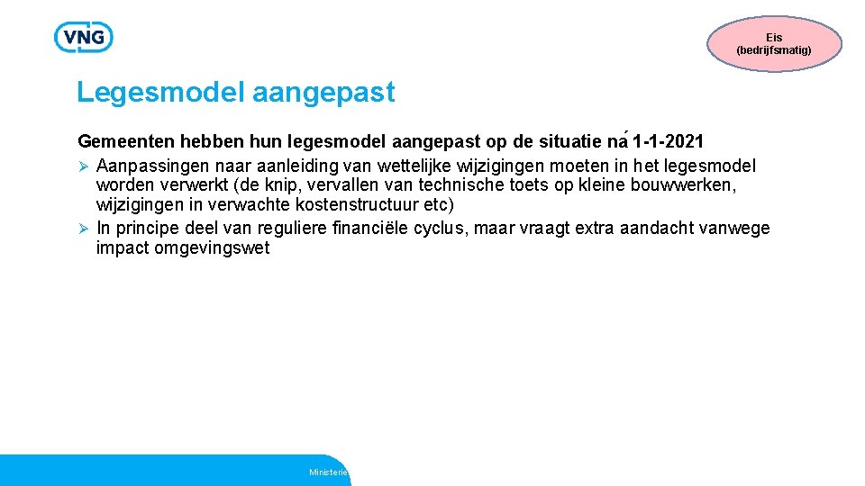 Eis (bedrijfsmatig) Legesmodel aangepast Gemeenten hebben hun legesmodel aangepast op de situatie na 1