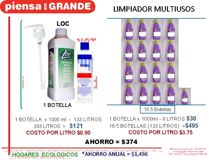 LIMPIADOR MULTIUSOS LOC 1 BOTELLA 16. 5 Botellas 1 BOTELLA x 1000 ml - LIMPIADOR MULTIUSOS LOC 1 BOTELLA 16. 5 Botellas 1 BOTELLA x 1000 ml -