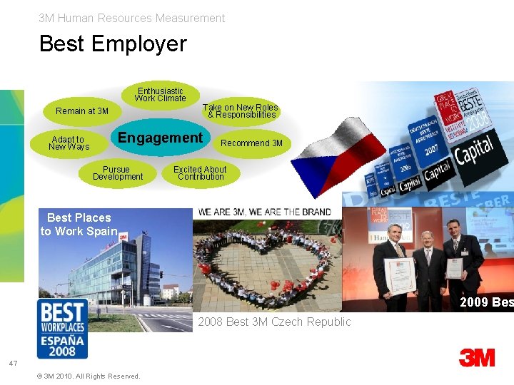 3 M Human Resources Measurement Best Employer Enthusiastic Work Climate Remain at 3 M