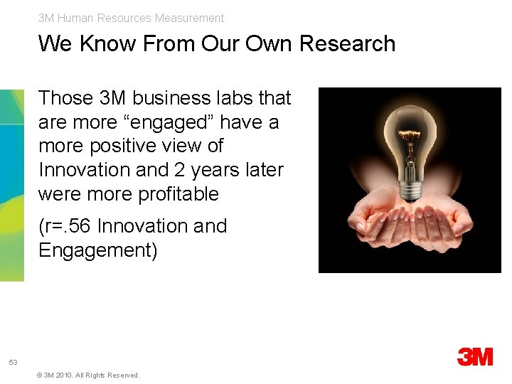 3 M Human Resources Measurement We Know From Our Own Research Those 3 M