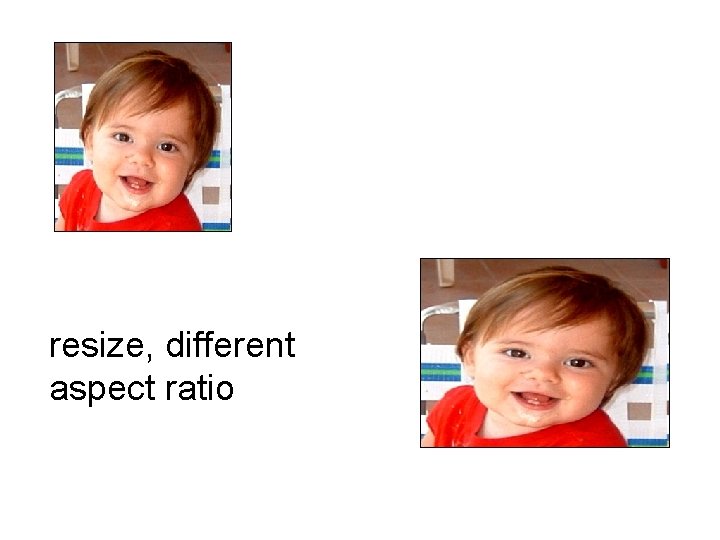 resize, different aspect ratio 