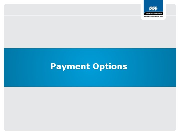 Payment Options 