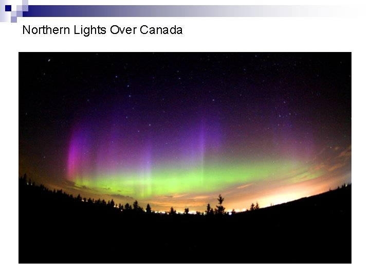 Northern Lights Over Canada 
