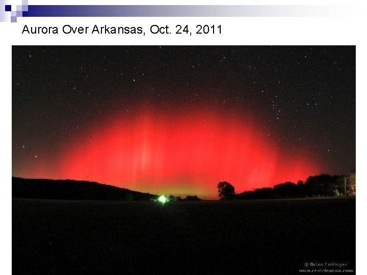 Aurora Over Arkansas, Oct. 24, 2011 