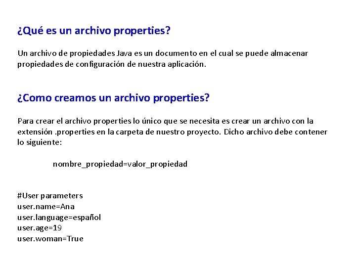 ¿Qué es un archivo properties? Un archivo de propiedades Java es un documento en