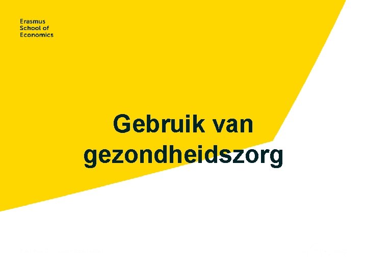 Gebruik van gezondheidszorg 