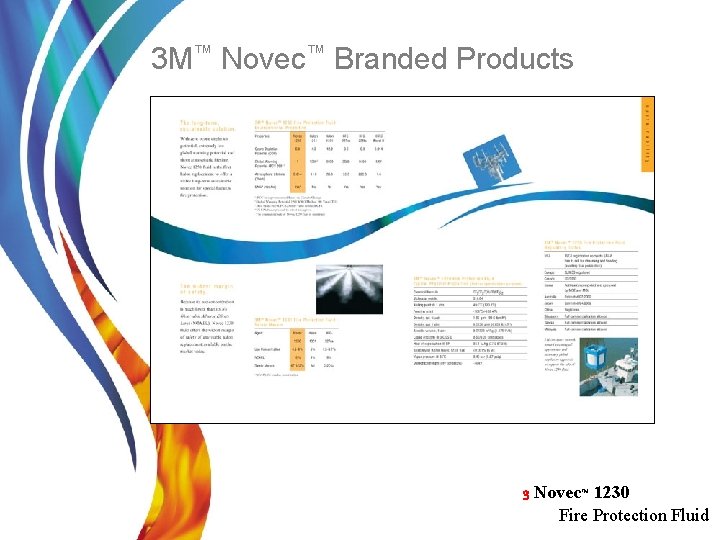 3 M™ Novec™ Branded Products 3 Novec™ 1230 Fire Protection Fluid 
