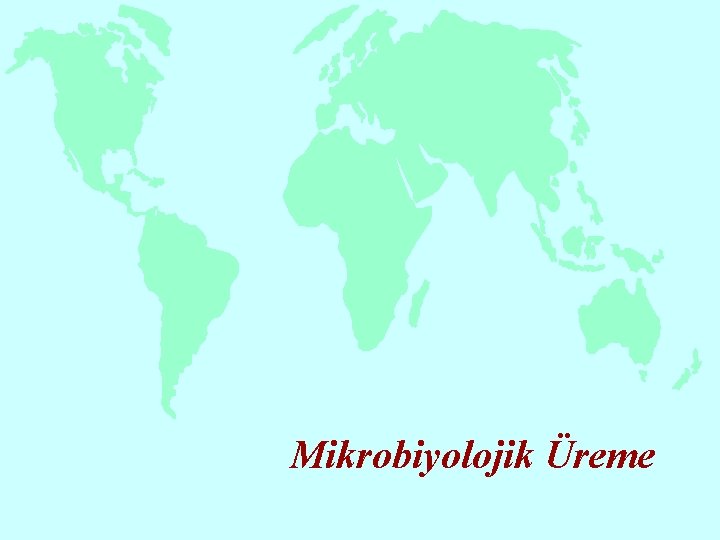 Mikrobiyolojik Üreme 