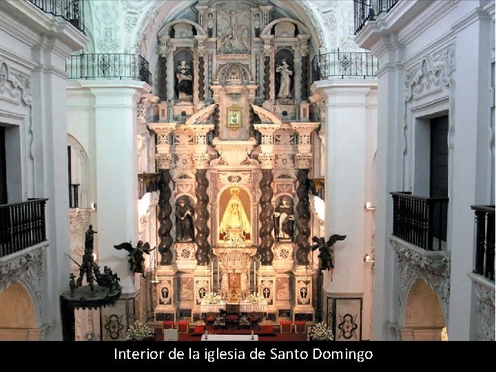 Interior de la iglesia de Santo Domingo 