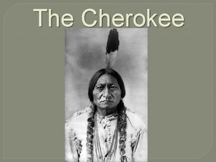 The Cherokee 