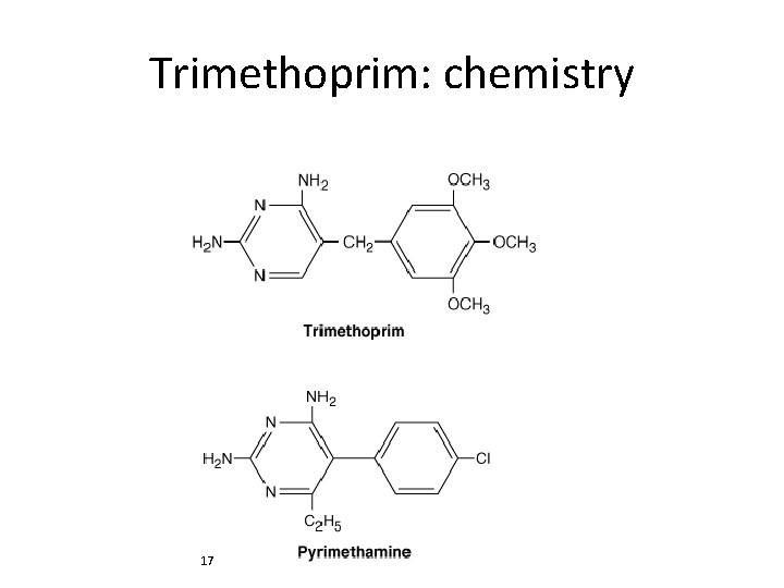 Trimethoprim: chemistry 17 