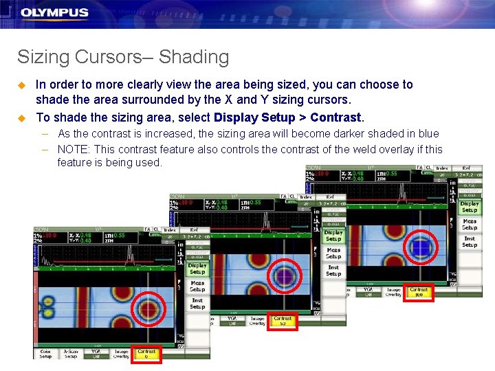 Sizing Cursors– Shading u u In order to more clearly view the area being Sizing Cursors– Shading u u In order to more clearly view the area being