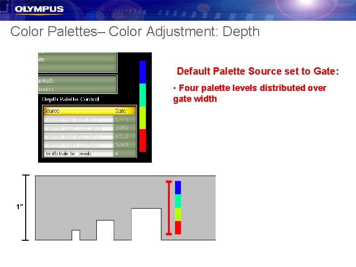 Color Palettes– Color Adjustment: Depth Default Palette Source set to Gate: • Four palette Color Palettes– Color Adjustment: Depth Default Palette Source set to Gate: • Four palette