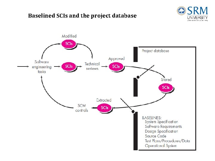Baselined SCIs and the project database 