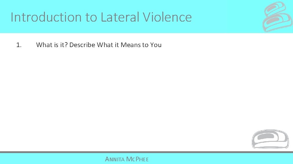 Introduction to Lateral Violence 1. What is it? Describe What it Means to You